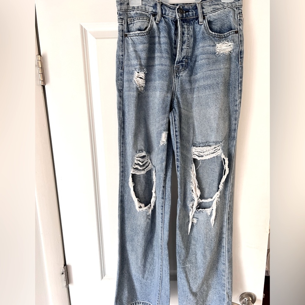HIDDEN high waisted ripped jeans